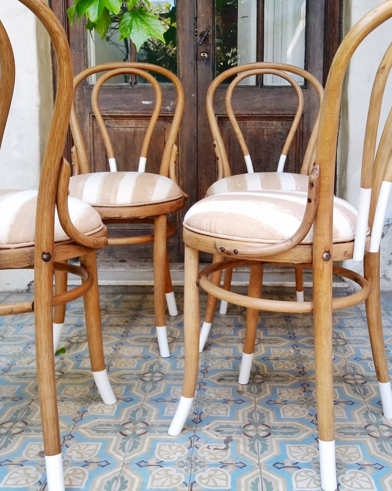 Juego sillas thonet recicladas