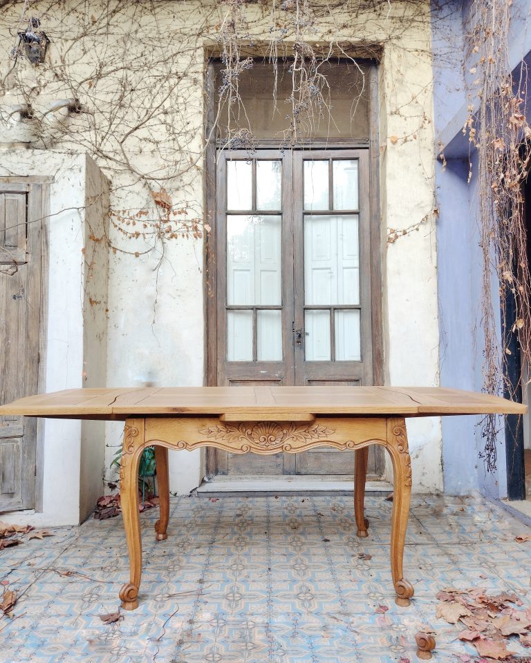 Mesa comedor provenzal reciclada