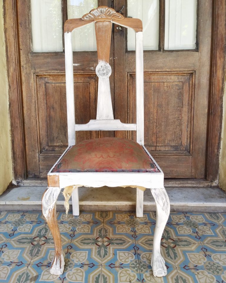 Silla Chippendale antes