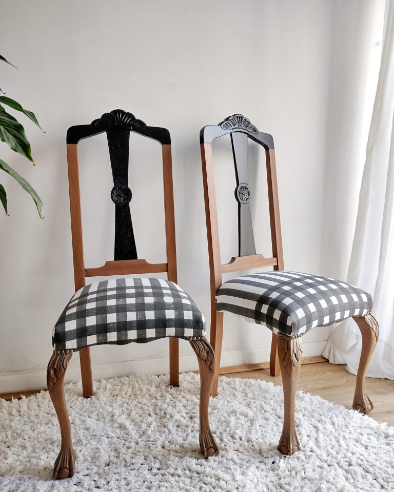Sillas chippendale recicladas