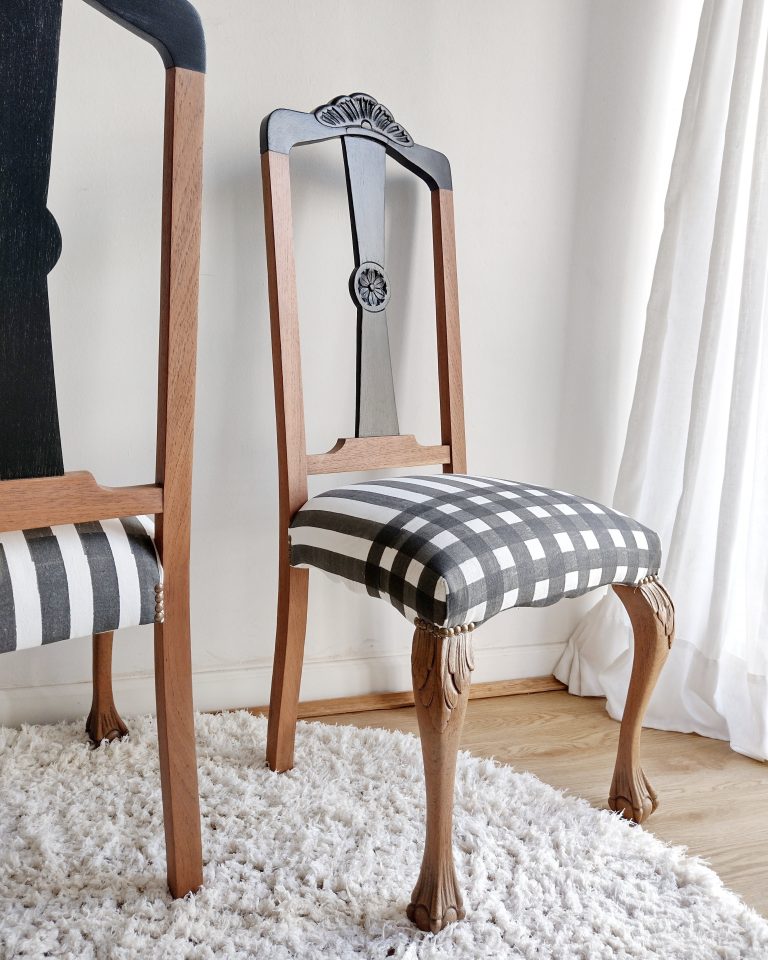 sillas chippendale recicladas cedro